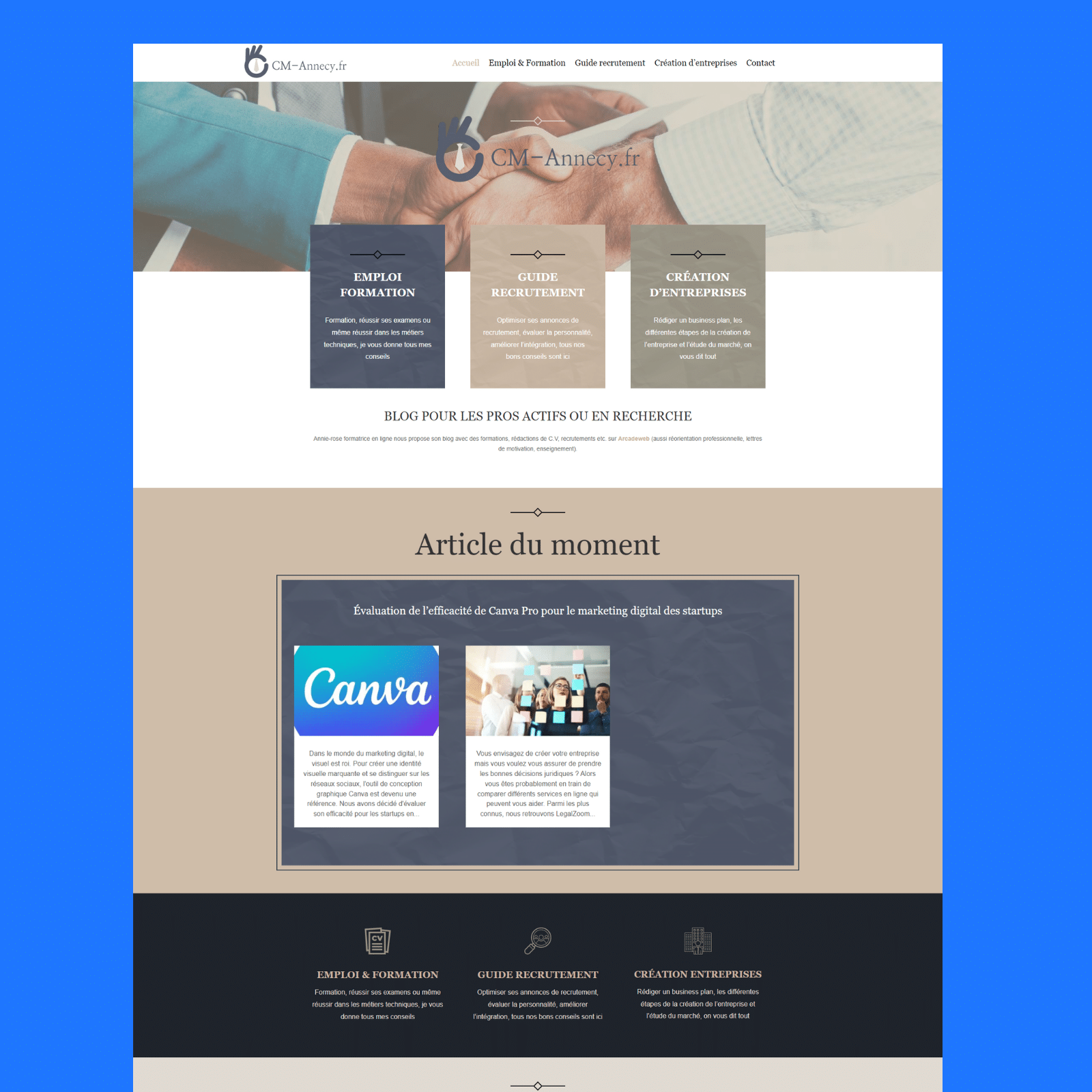 Refonte site web WordPress - cm-annecy.fr