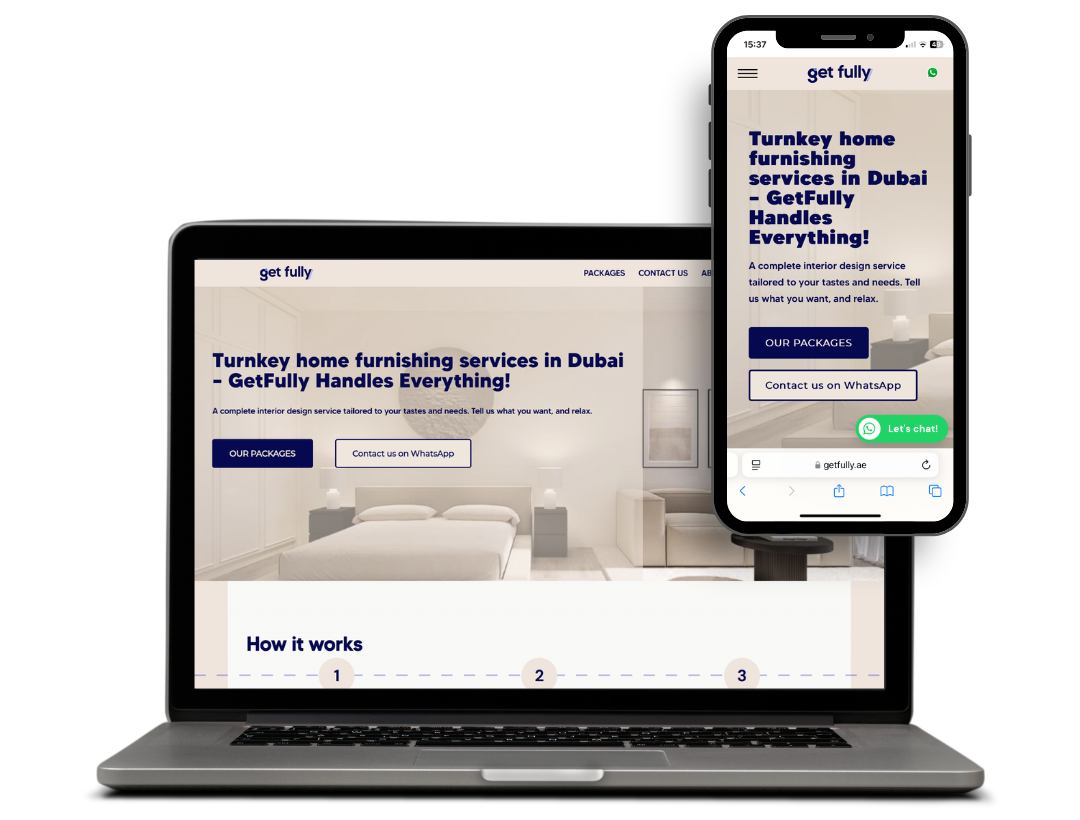 get-fully.ae - refonte de site